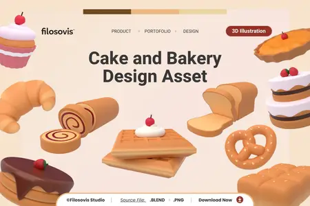 EE - 3D Cake and Bakery Design Asset 9TBRWTU