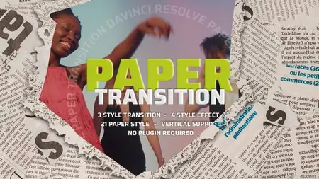 Paper Transitions for Davinci Resolve 57942843