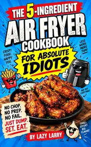 The 5-Ingredient Air Fryer Cookbook for Absolute Idiots: No Chop. No Prep. No Fail. Just Dump, Set, Eat