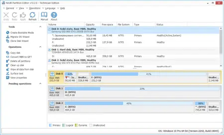 NIUBI Partition Editor 10.2 Technician WinPE