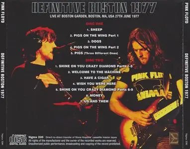 Pink Floyd - Definitive Boston 1977 (2CD) (2018) {Sigma}