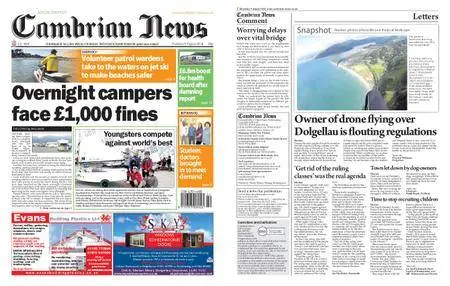 Cambrian News Arfon & Dwyfor – 10 August 2018