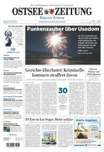 Ostsee Zeitung Rügen - 04. Oktober 2017