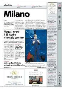 la Repubblica Milano - 20 Aprile 2018