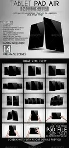 GraphicRiver - Tablet Pad Air Mock-Up