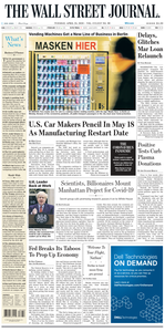 The Wall Street Journal – 28 April 2020