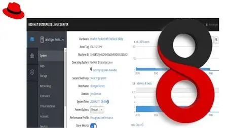 RHEL / CentOs 8 Administration with Cockpit Web Console