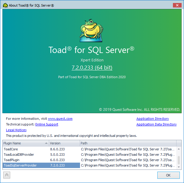Toad for SQL Server 8.0.0.65 for apple instal