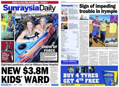 Sunraysia Daily – March 31, 2018