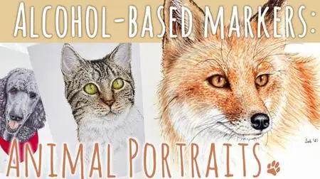 Alcohol-Based Markers: How to Render Fur and Create Your Own Animal Portrait