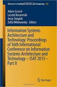 Information Systems Architecture and Technology: Proceedings of 36th International Conference, Part II