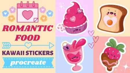 Love is in the Air: Romantic Food Stickers to Warm Your Heart