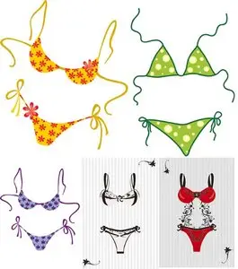 Bathing suits Vector