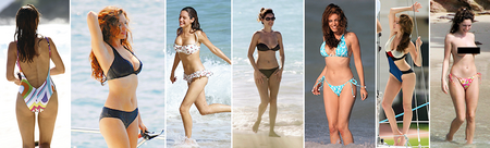 Kelly Brook - Paparazzi Bikini Photos (Set 1-7)