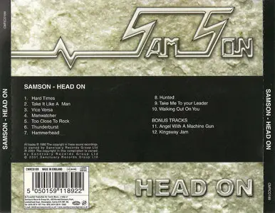 Samson - Head On (1980) [2001, UK, Castle, CMRCD 189]