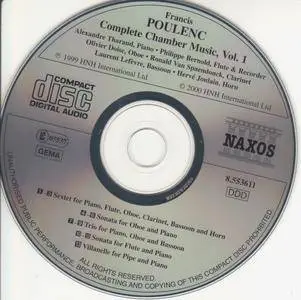 Poulenc - Complete Chamber Music, Vol.1 - Alexandre Tharaud et al. (2000) {Naxos 8.553611}