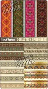 Collection of borders - Stock Vector