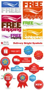 Vectors - Delivery Bright Symbols
