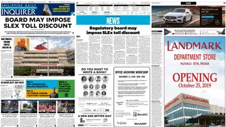 Philippine Daily Inquirer – October 21, 2019
