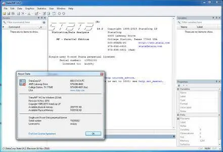 StataCorp Stata 14.2 (Revision 16 Nov 2016)