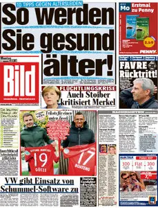 Bild Zeitung vom 21 September 2015