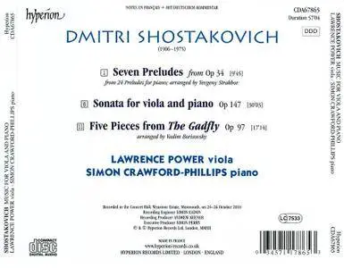 Lawrence Power, Simon Crawford-Phillips - Dmitri Shostakovich: Music For Viola and Piano (2012)