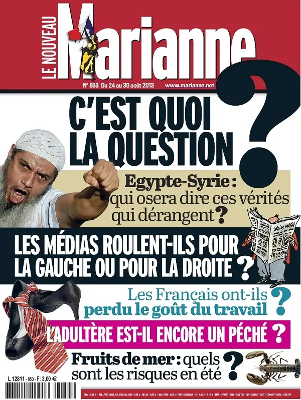 Marianne No.853 - 24 au 30 Août 2013