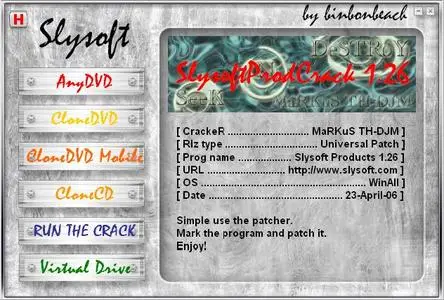 Slysoft Programs (UPDATE to 22/04/2006)