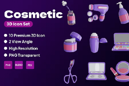 Cosmetic 3D Icon