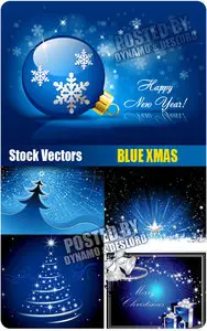 Blue Xmas - Stock Vectors