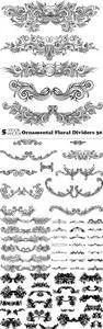 Vectors - Ornamental Floral Dividers 30