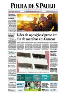 Folha de São Paulo - 19 de fevereiro de 2014 - Quarta 