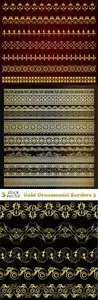 Vectors - Gold Ornamental Borders 3