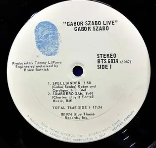 Gabor Szabo ‎– Live With Charles Lloyd (US Original LP) Vinyl rip in 16/44.1 Khz 