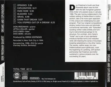 Don Friedman - Dreams And Explorations (1964) {Riverside OJCCD-1907-2 rel 1998}