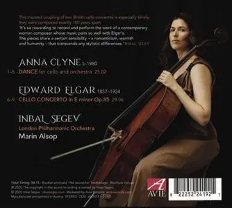 Inbal Segev, Marin Alsop, London Philharmonic Orchestra - Clyne: Dance; Elgar: Cello Concerto (2020)