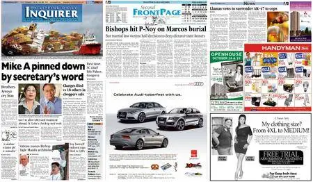 Philippine Daily Inquirer – October 14, 2011