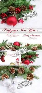 New Year Spruce branch
