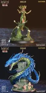 Clay Cyanide Miniatures - Amalur and Sugaar