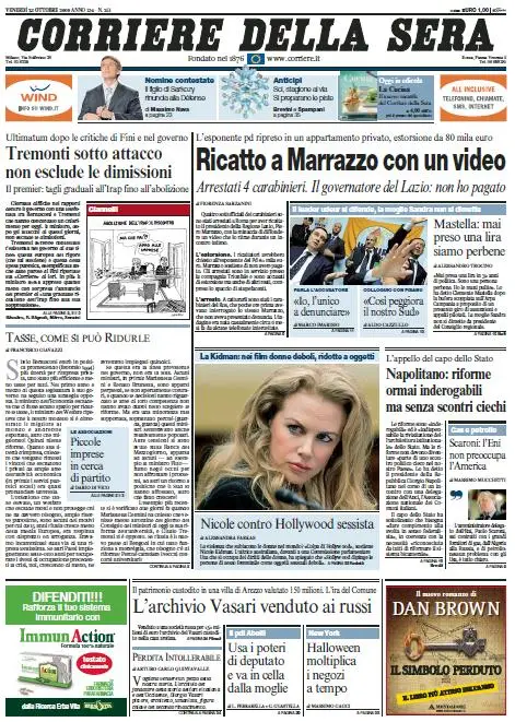 Il Corriere della Sera (23-10-09)