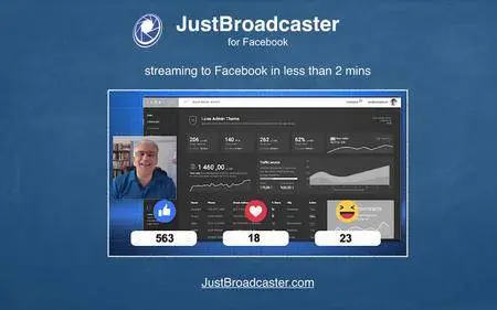 JustBroadcaster for Facebook 1.8.7 Mac OS X