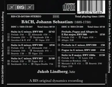 Jakob Lindberg - Johann Sebastian Bach: Lute Music (1994)