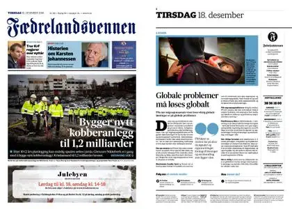 Fædrelandsvennen – 18. desember 2018