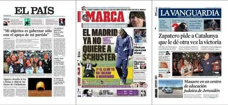 El Pais + Marca + La Vanguardia 7 de Marzo de 2008