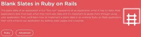 Teamtreehouse - Blank Slates in Ruby on Rails