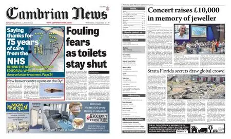 Cambrian News Machynlleth & Llanidloes – 13 July 2023