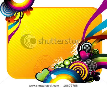  Vector circles background 3