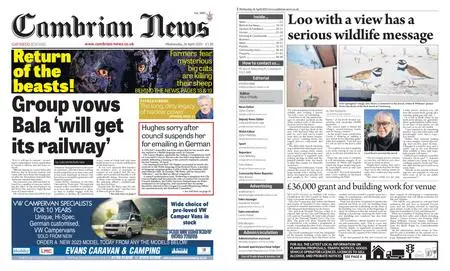 Cambrian News Arfon & Dwyfor – 27 April 2023