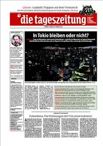 Tageszeitung TAZ vom 18 März 2011