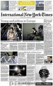 International New York Times from Saturday, 16. November 2013